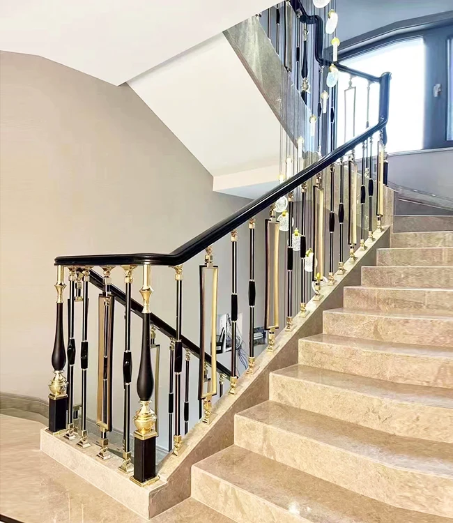 Railing Tangga Ukir Aluminium Desain Mewah